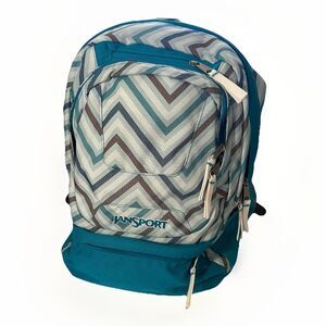 Jansport Airlift Backpack Chevron School Travel Padded Laptop Pockets